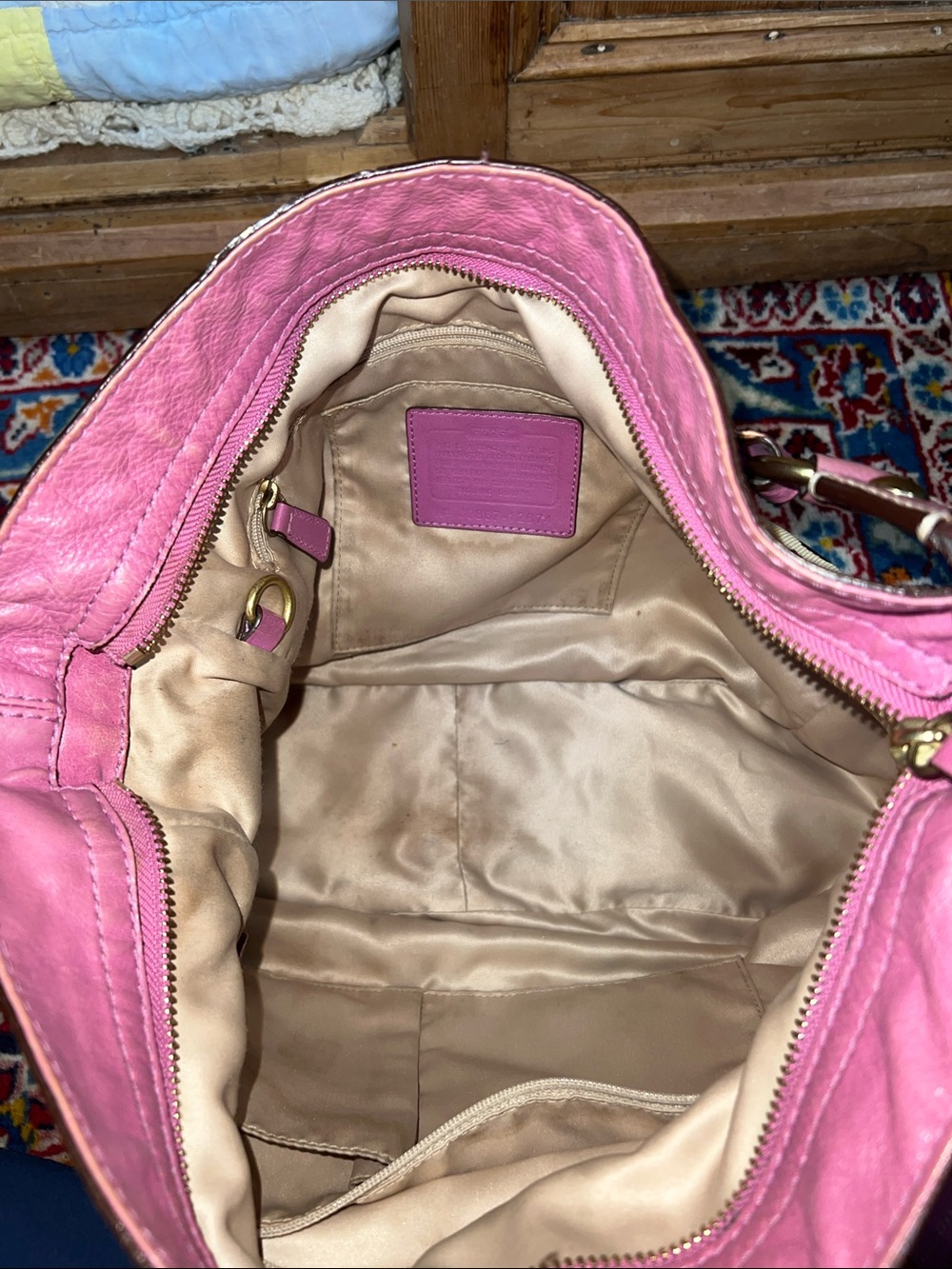 Coach 12674 Signature Zoe XL Hobo Bag - Picture 13 of 15